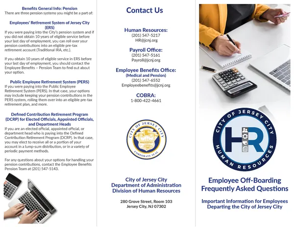 HR Offboarding Brochure Front